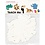 Creativ Company Jungledieren, H: 14-25 cm, B: 12-23 cm, 230 gr, wit, 16 stuk/ 1 doos