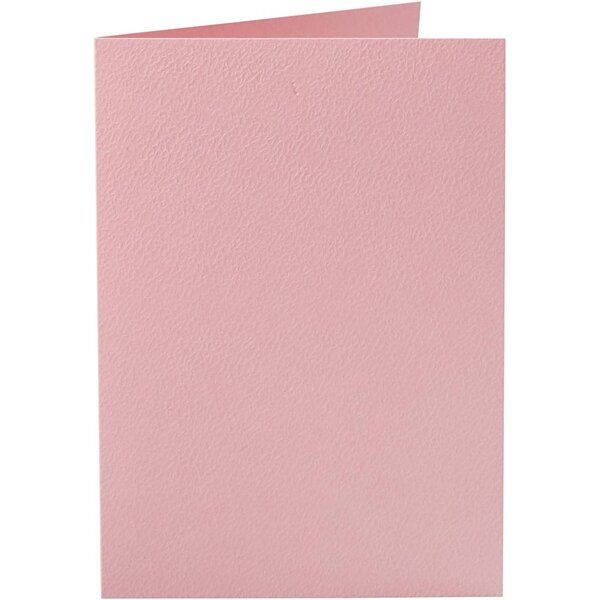 Creativ Company Kaarten, afmeting kaart 10,5x15 cm, 220 gr, roze, 10 stuk/ 1 doos