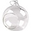 Creativ Company Glas ornament met opening, d 8 cm, 6 stuk/ 1 doos