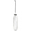 Creativ Company Plat glazen kerstbal, d 8 cm, dikte 2,1 cm, 6 stuk/ 1 doos