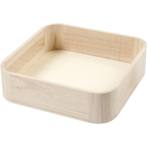 Creativ Company Dienblad, H: 7 cm, afm 25x25 cm, 1 stuk