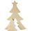 Creativ Company 2in1 Figuren, kerstboom, H: 8+20 cm, D: 2 cm, B: 6,5+14,5 cm, 1 set