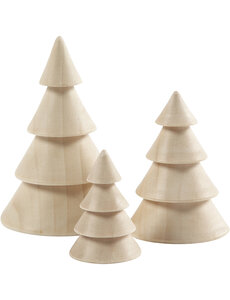 Creativ Company Kerstbomen van hout