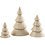 Creativ Company Kerstbomen van hout, H: 5+7,5+10 cm, d 3,5+5,4+6,7 cm, 3 stuk/ 1 doos
