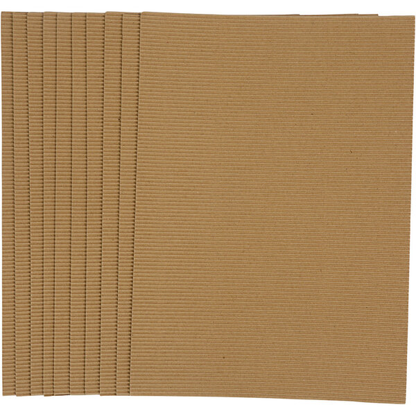 Creativ Company Ribbelkarton, vel 25x35 cm, 120 gr, 10 vel/ 1 doos