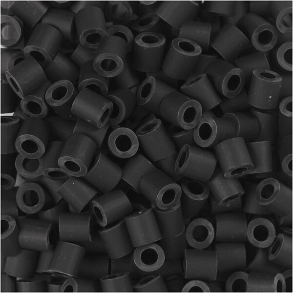 NABBI BioBeads van NABBI, afm 5x5 mm, gatgrootte 2.5 mm, medium, zwart, 3000 stuk/ 1 doos
