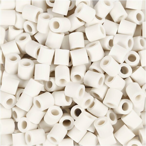 NABBI BioBeads van NABBI, afm 5x5 mm, gatgrootte 2.5 mm, medium, wit, 1000 stuk/ 1 doos
