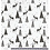 Vivi Gade Design papier, herten & patronen, 180 gr, zwart, zilver, wit, 3 vel/ 1 doos