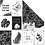 Vivi Gade Design papier, bladeren & patroon, 180 gr, 5 vel/ 1 doos
