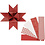 Vivi Gade Papieren vlechtstroken, L: 100 cm, B: 40 mm, d 18 cm, rood, wit, 40 stroken/ 1 doos