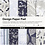 Creativ Company Design papierblok, vel 15,2x15,2 cm, 120 gr, blauw, grijs, 50 vel/ 1 doos