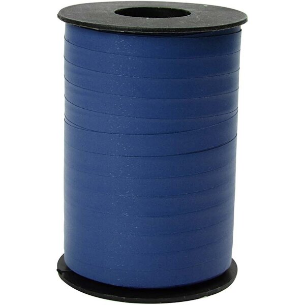 Creativ Company Cadeaulint, B: 10 mm, matt, blauw, 250 m/ 1 rol