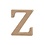 Creativ Company Letter, z, H: 8 cm, dikte 2 cm, 1 stuk