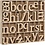 Creativ Company Letter, H: 8 cm, dikte 2 cm, 112 stuk/ 1 doos