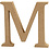 Creativ Company Letter, M, H: 13 cm, dikte 2 cm, 1 stuk