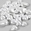 Creativ Company Waskralen, Hartjes, d 7-13 mm, gatgrootte 1,3-1,5 mm, parelmoer, 32 stuk/ 1 doos