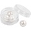 Creativ Company Zoetwaterparels, In de lengte geperforeerd, d 13-14 mm, gatgrootte 0,8 mm, parelmoer, 4 stuk/ 1 doos