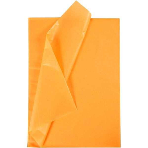 Creativ Company Tissuepapier, vel 50x70 cm, 17 gr, geel, 25 vel/ 1 doos
