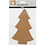 Creativ Company Kerstboom, H: 18 cm, B: 11 cm, 350 gr, naturel, 4 stuk/ 1 doos