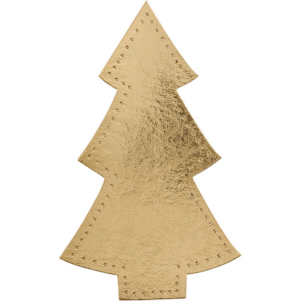 Creativ Company Kerstboom, H: 18 cm, B: 11 cm, 350 gr, goud, 4 stuk/ 1 doos