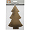 Creativ Company Kerstboom, H: 18 cm, B: 11 cm, 350 gr, goud, 4 stuk/ 1 doos