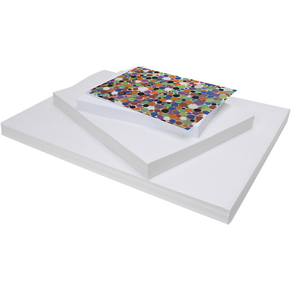 Creativ Company Gekleurd Karton, A2,A3,A4, 180 gr, wit, 3x100 vel/ 1 doos