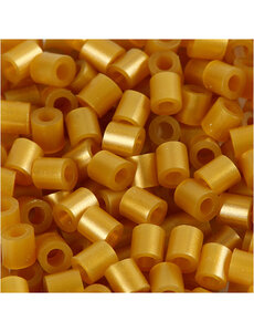  Strijkkralen, afm 5x5 mm, gatgrootte 2,5 mm, medium, goud (32263), 1100 stuk/ 1 doos