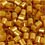 Strijkkralen, afm 5x5 mm, gatgrootte 2,5 mm, medium, goud (32263), 1100 stuk/ 1 doos