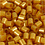 Strijkkralen, afm 5x5 mm, gatgrootte 2,5 mm, medium, goud (32263), 1100 stuk/ 1 doos