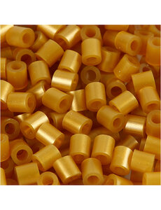 NABBI Strijkkralen, afm 5x5 mm, gatgrootte 2,5 mm, medium, goud (32263), 6000 stuk/ 1 doos