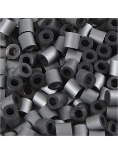 NABBI Strijkkralen, afm 5x5 mm, gatgrootte 2,5 mm, medium, zilver (32262), 6000 stuk/ 1 doos