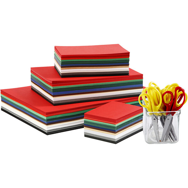 Colortime Kerst karton, A3,A4,A5,A6, 180 gr, diverse kleuren, 1 set