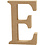 Creativ Company Letter, E, H: 8 cm, dikte 1,5 cm, 1 stuk