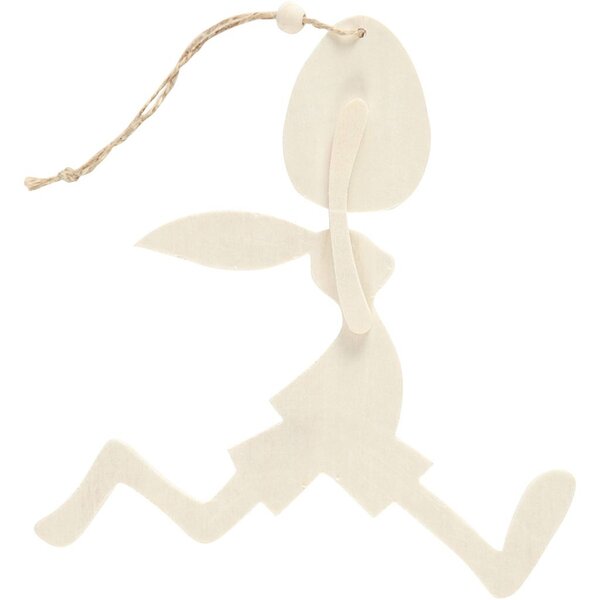 Creativ Company Konijn met ei, H: 18 cm, B: 17 cm, 1 set