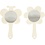 Creativ Company Handspiegel, H: 13,9 cm, B: 9 cm, 2 stuk/ 1 doos