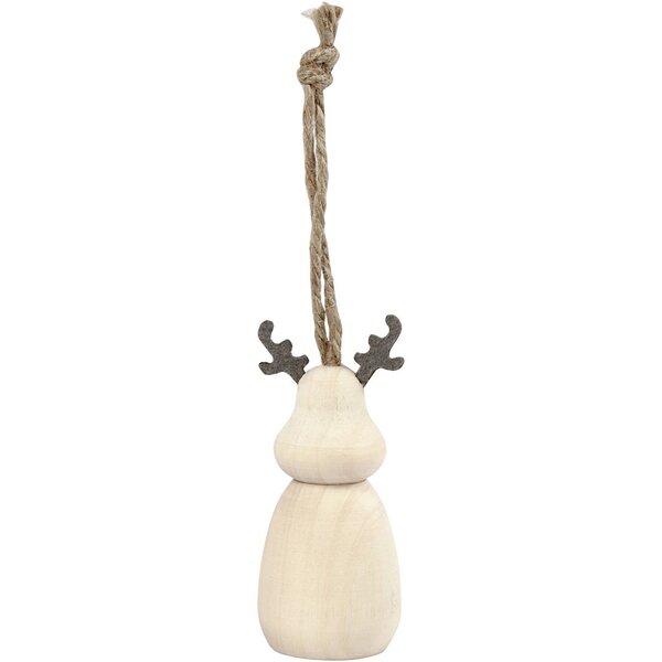 Creativ Company Rendier, H: 7 cm, d 3 cm, 1 stuk