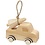 Creativ Company Vrachtwagen met kerstboom, H: 6 cm, L: 7 cm, B: 3,5 cm, 1 stuk