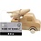 Creativ Company Vrachtwagen met kerstboom, H: 6 cm, L: 7 cm, B: 3,5 cm, 1 stuk