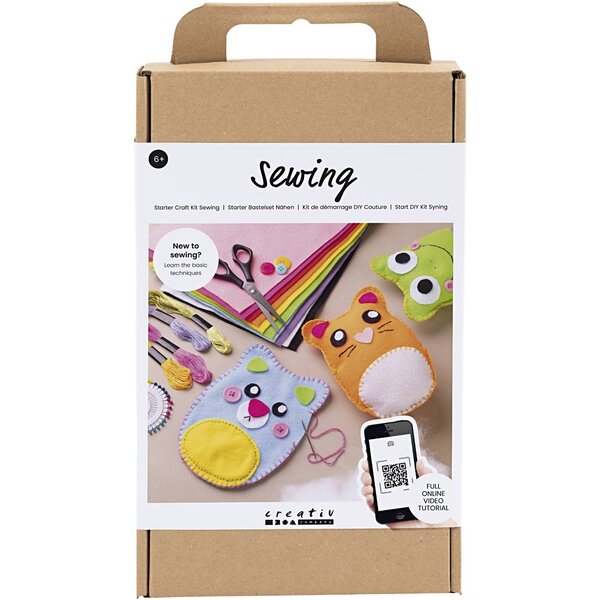 Creativ Company Starter Hobbyset Naaien, Teddyberen, 1 doos
