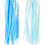 Creativ Company Tassels, afm 12x35 cm, 14 gr, blauw, lichtblauw, 12 stuk/ 1 doos