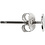 Creativ Company Oorstekers, L: 13 mm, verzilverd, 10 stuk/ 1 doos