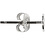 Creativ Company Oorstekers, L: 13 mm, verzilverd, 100 stuk/ 1 doos