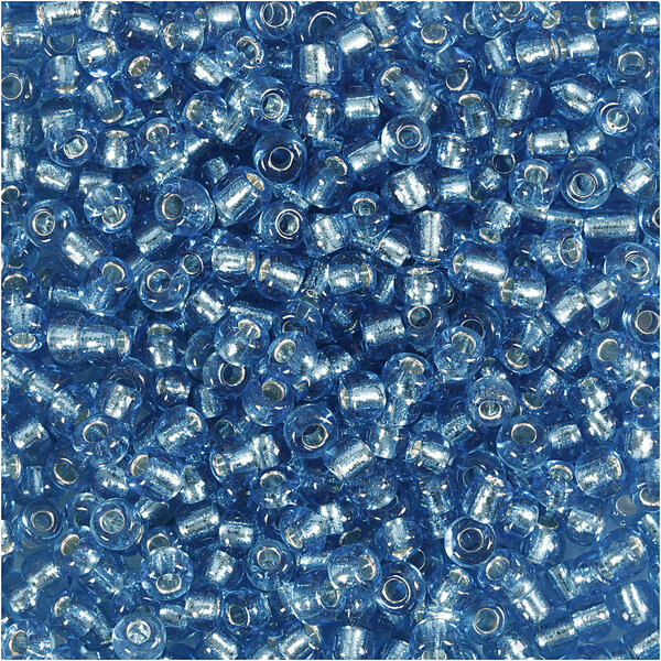 Creativ Company Rocailles, d 3 mm, afm 8/0, gatgrootte 0,6-1,0 mm, helder turquoise, 25 gr/ 1 doos