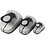 Creativ Company Ponsen set, ei, afm 25+50+76 mm, 3 stuk/ 1 doos