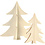 Creativ Company Kerstbomen, H: 13+18 cm, 2 stuk/ 1 doos