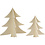 Creativ Company Kerstbomen, H: 13+18 cm, 2 stuk/ 1 doos