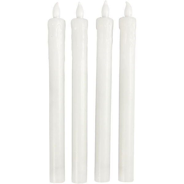 Creativ Company LED Kaarsen, H: 24,5 cm, d 20 mm, 4 stuk/ 1 doos