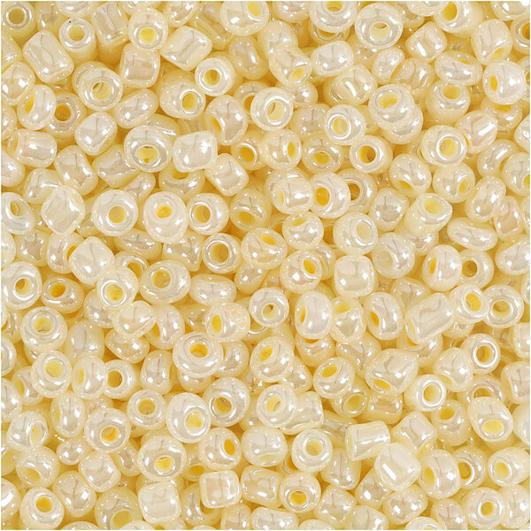 Creativ Company Rocailles, d 3 mm, afm 8/0, gatgrootte 0,6-1,0 mm, ivoor, 25 gr/ 1 doos