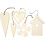 Creativ Company Houten decoraties, afm 6,5-21,5 cm, dikte 5 mm, 100 stuk/ 1 doos