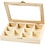 Creativ Company Doos met glazen deksel, afm 15,5x20,5x3,5 cm, gatgrootte 4,3x6,6 cm, 1 stuk